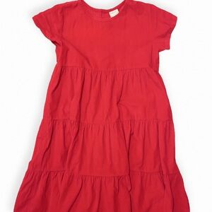 Hanna Andersson Vibrant Red Tiered Kids Dress